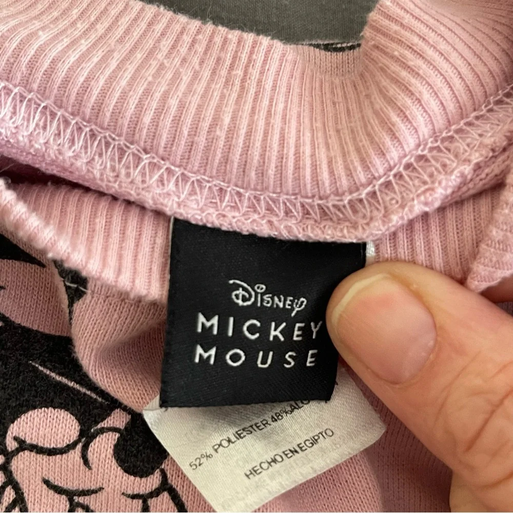 Vintage Disney classic Mickey Mouse Crew Neck Sweater Crop nostalgia retro - Picture 2 of 5